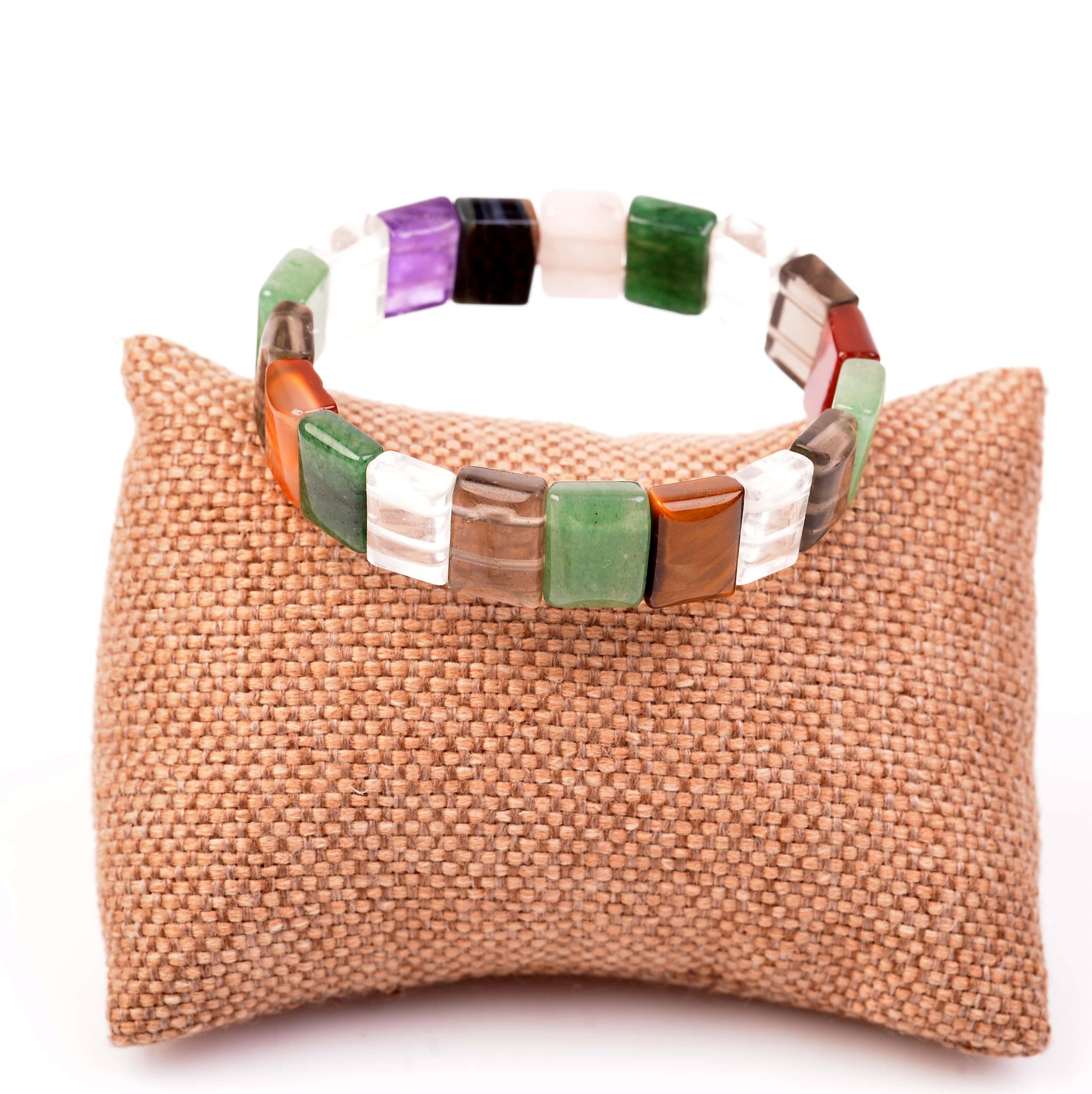 Çakra Taşlarından Bileklik Dikdörtgen Kesim Taş Sandığı