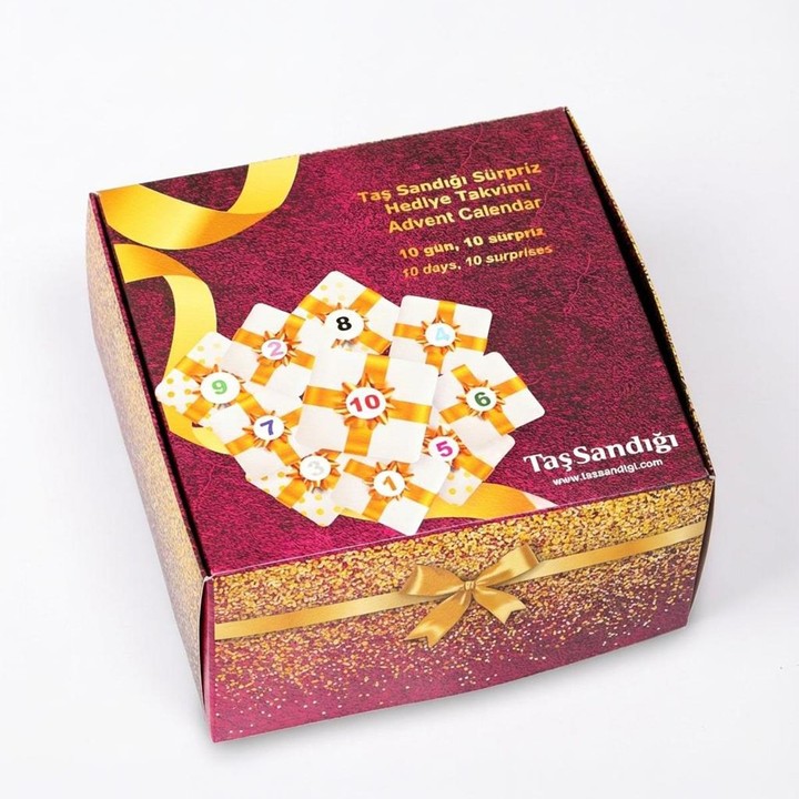 10’lu Doğal Taş Kutusu – 10 lu Advent Calender - Her Kutudan Farklı Bir Ürün!