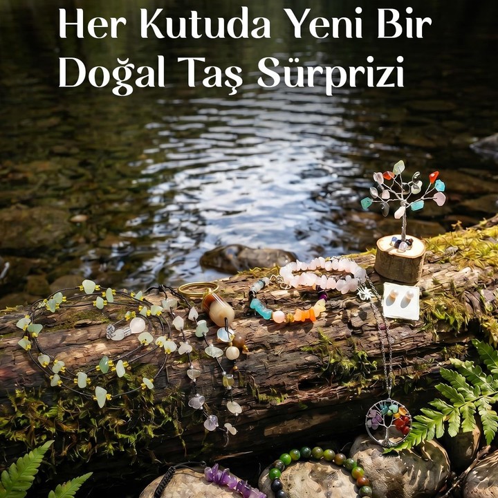 10’lu Doğal Taş Kutusu – 10 lu Advent Calender - Her Kutudan Farklı Bir Ürün!