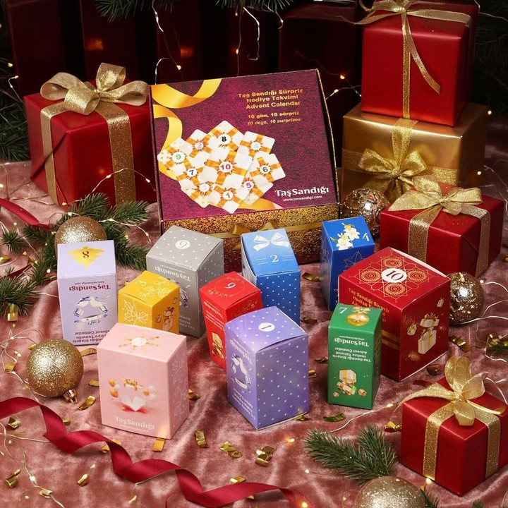10’lu Sürpriz Hediye Tesbih Kutusu - 10 Farklı Tesbih -10 Günlük Advent Calender Tesbih Kutusu