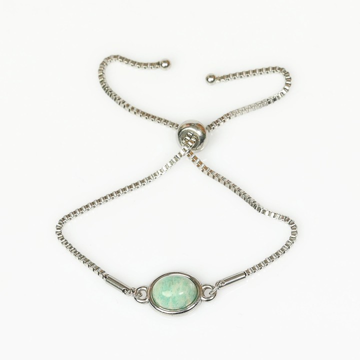 Amazonit Taşı Çelik Bileklik – Kararmaz - 2