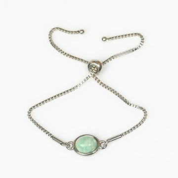 Amazonit Taşı Çelik Bileklik – Kararmaz - 2