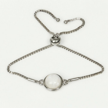 Ay Taşı Çelik Bileklik 10 mm – Kararmaz