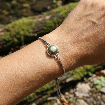 Pirit Taşı Çelik Bileklik 10 mm – Kararmaz