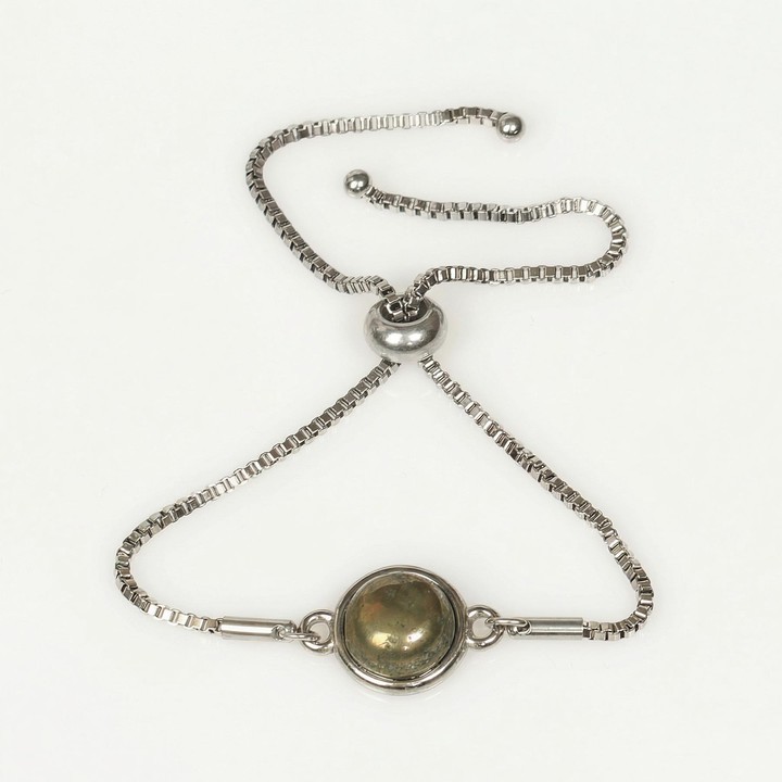 Pirit Taşı Çelik Bileklik 10 mm – Kararmaz - 2