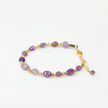 Üzüm Model Ametist Bileklik – 5x7 mm
