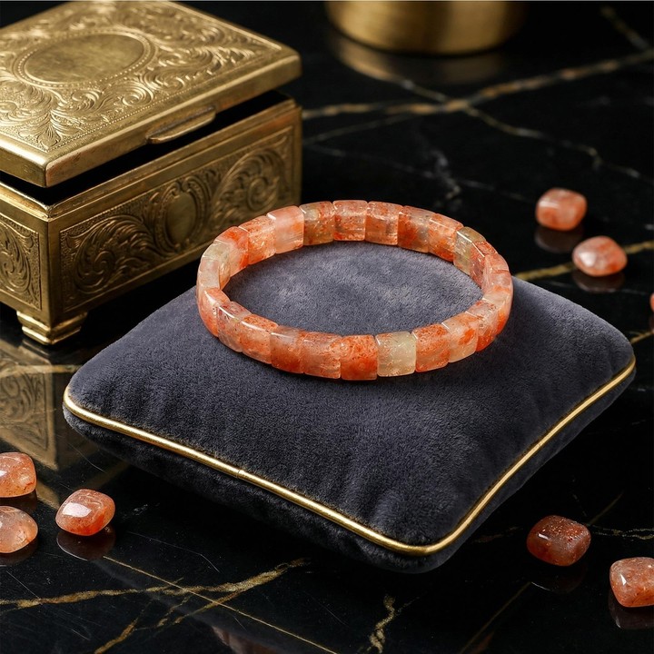 Güneş Taşı Bileklik – Kare Kesim – 8x8 mm