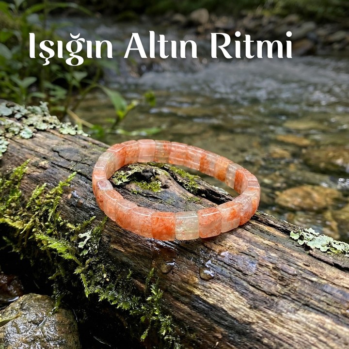Güneş Taşı Bileklik – Kare Kesim – 8x8 mm