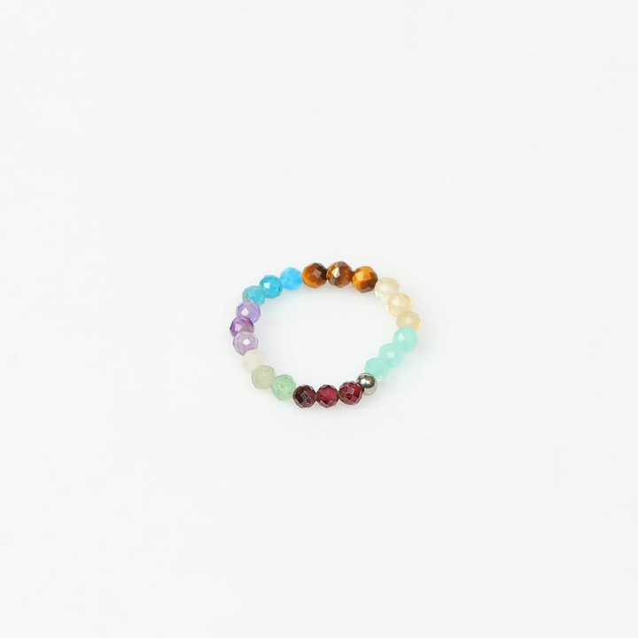 Çakra Taşlı Lastikli Yüzük – 3.5 mm