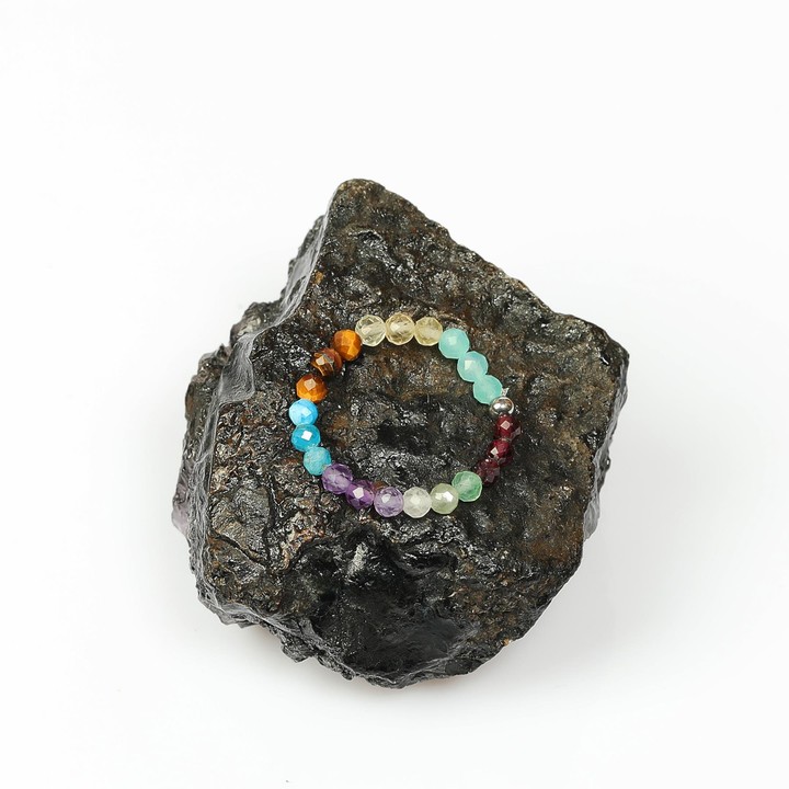 Çakra Taşlı Lastikli Yüzük – 3.5 mm