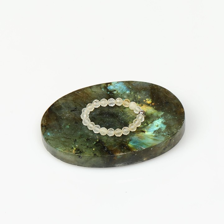 Açık Renkli Sitrin Taşı Lastikli Yüzük – 3.5 mm