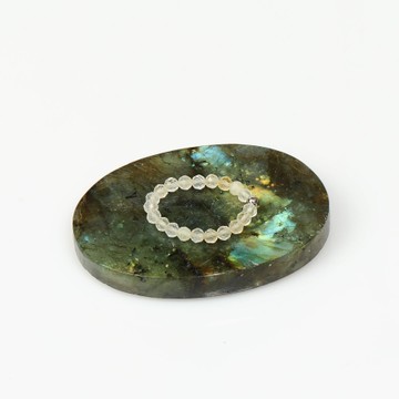 Açık Renkli Sitrin Taşı Lastikli Yüzük – 3.5 mm - 2