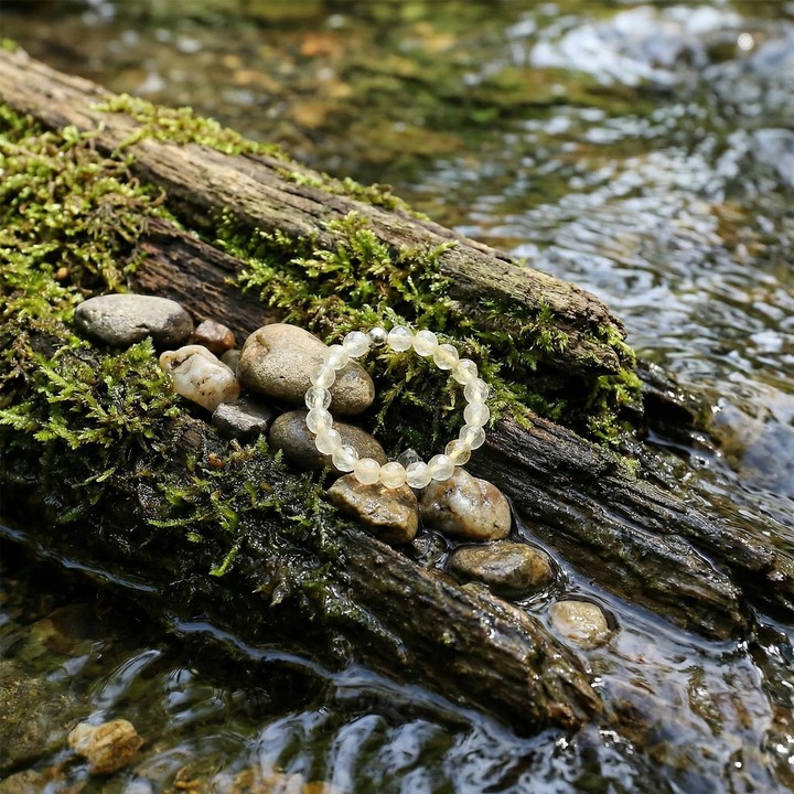 Açık Renkli Sitrin Taşı Lastikli Yüzük – 3.5 mm