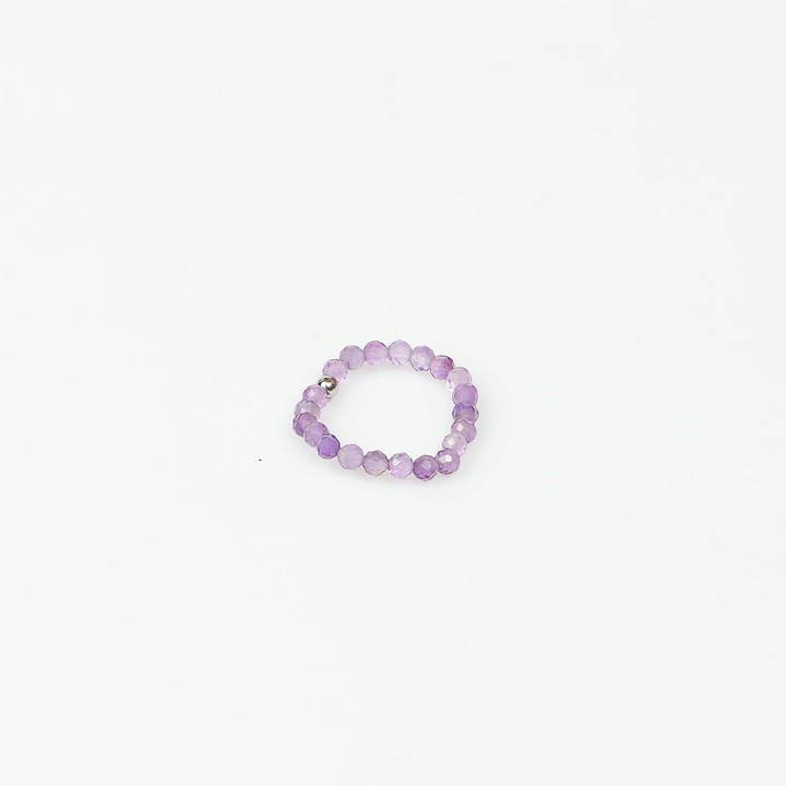 Ametist Taşı Lastikli Yüzük – 3.5 mm