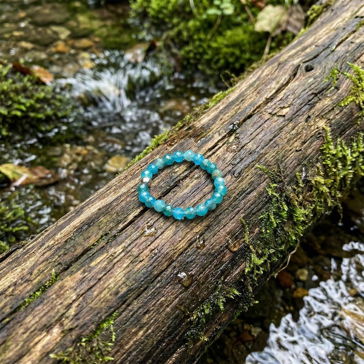 Apatit Taşı Lastikli Yüzük – 3.5 mm