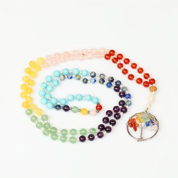 Çakra Mala Tesbih Kolye (6 mm) – 108 Habbeli - 2