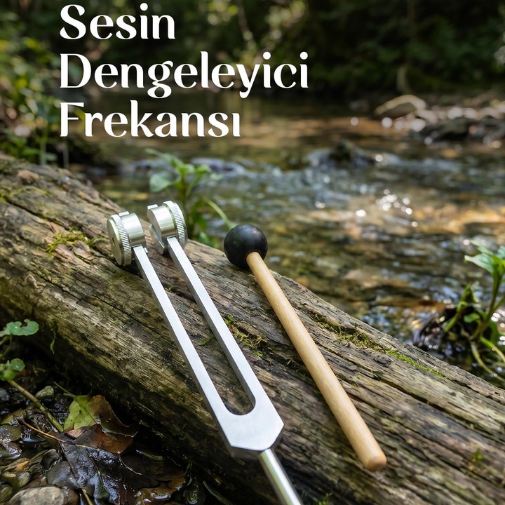 Akort Çatalı Seti Meditasyon Yoga Ses Terapisi Tuning Fork 128 Hz
