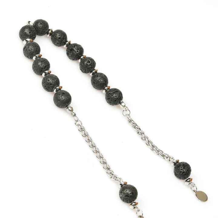 Lav Taşı Çelik Zaza Tesbih – 10 mm