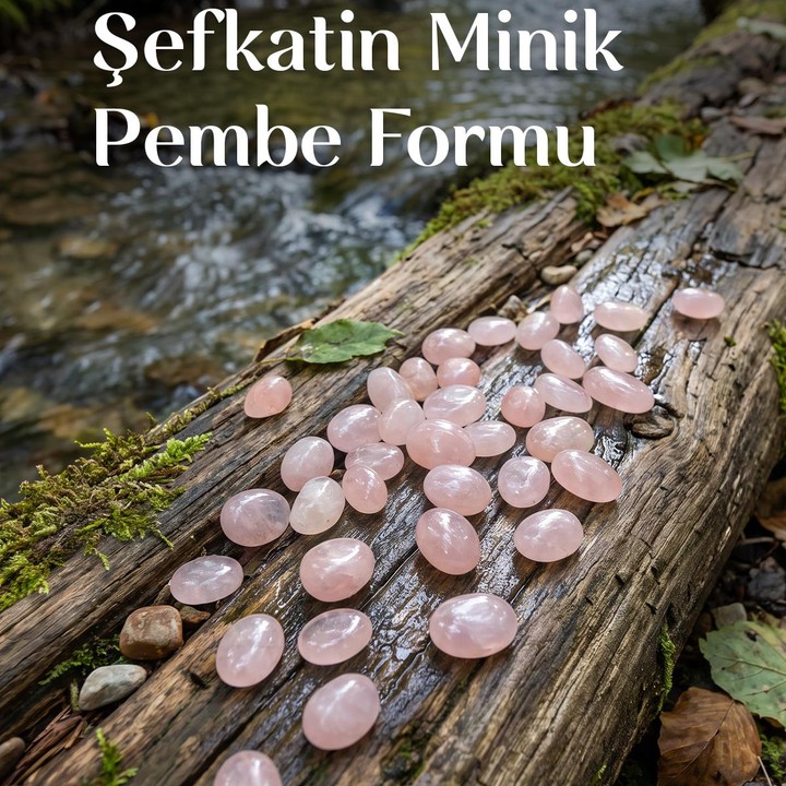 Pembe Kuvars Taşı Minik Tımbıl Kütle – 30 Gr Yaklaşık 10 Adet