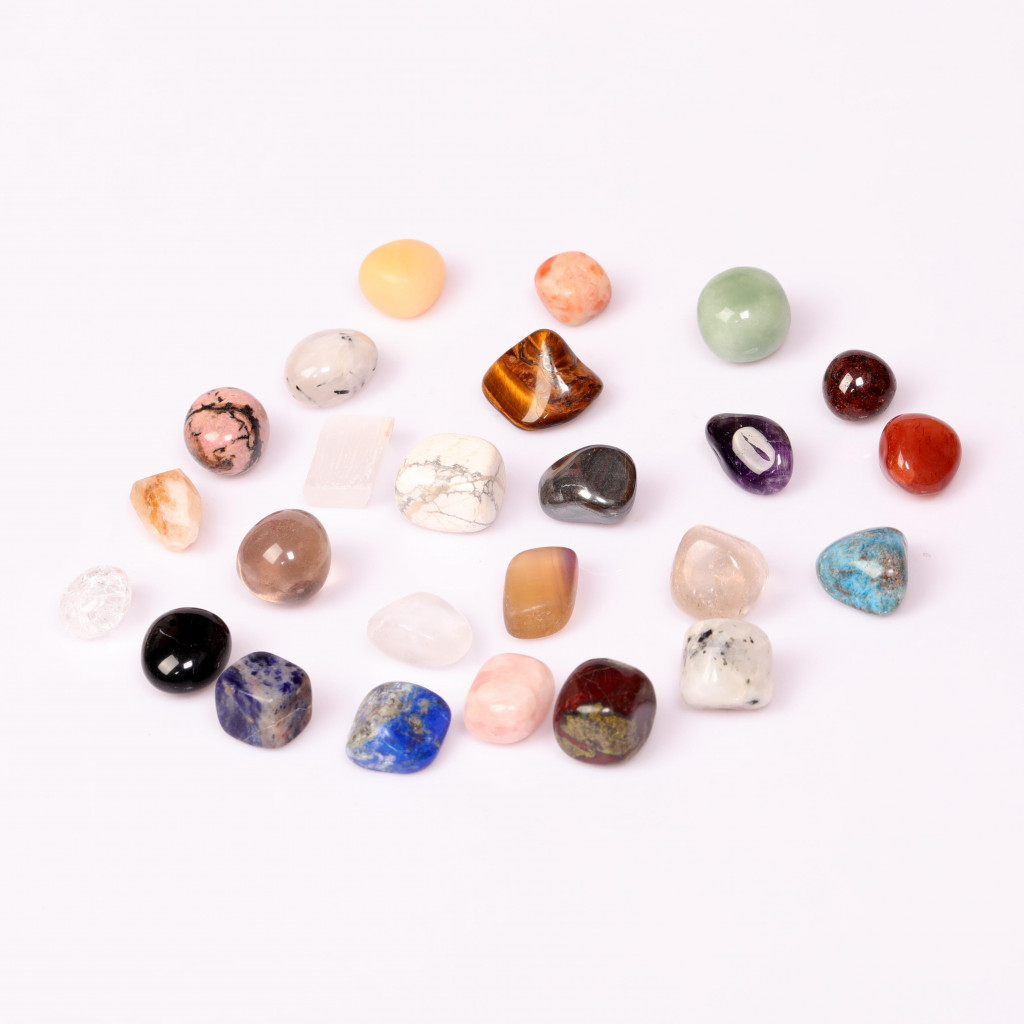 25'li Özel Doğal Taş Koleksiyon Kutusu - Enerji Taşları Seti