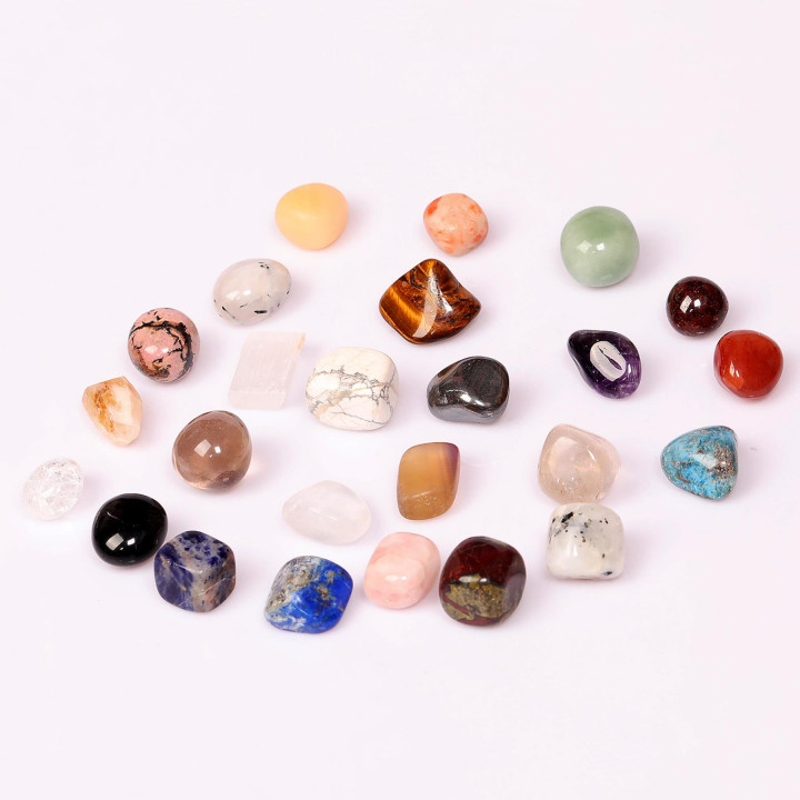 25'li Özel Doğal Taş Koleksiyon Kutusu - Enerji Taşları Seti - 2