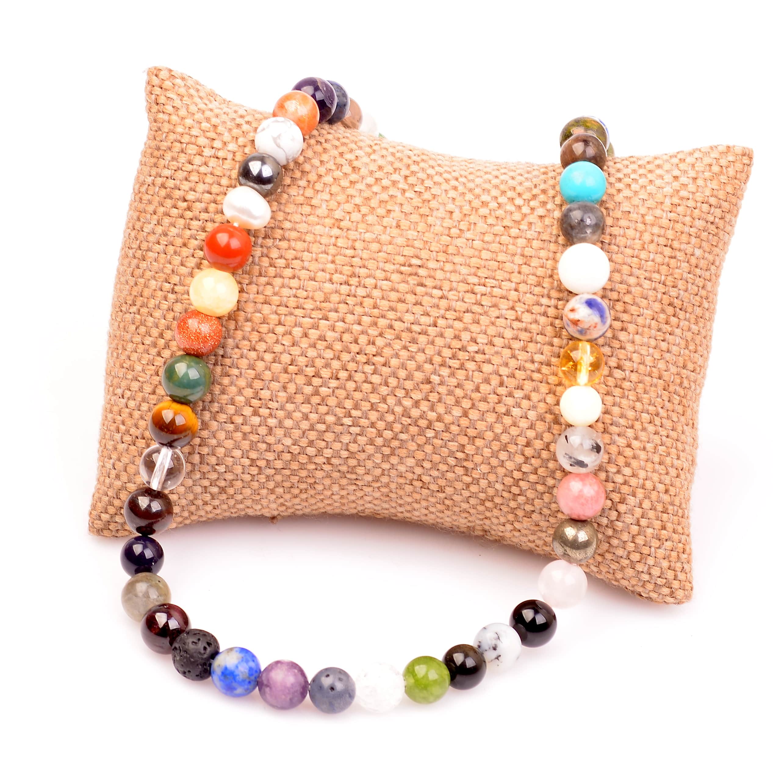 48 Farklı Natural Stone-set Dizi Necklace
