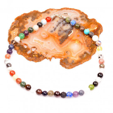 48 Farklı Doğal Taşlı Dizi Kolye - 2