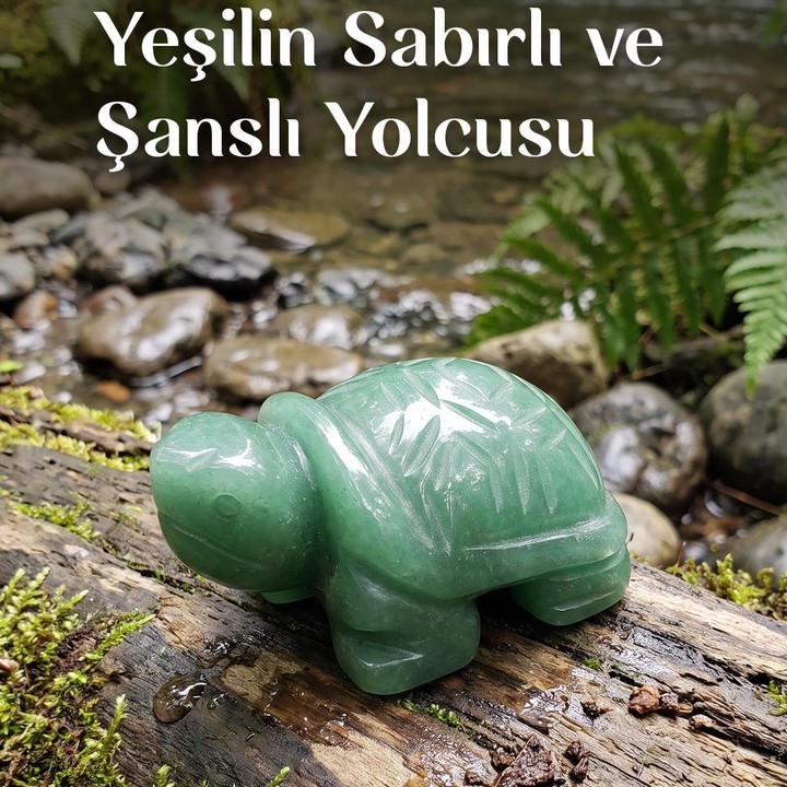 Aventurin Taşı Kaplumbağa Figürü