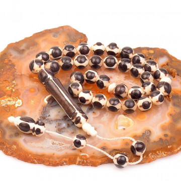 Abanoz Ağacı İşlemeli Deve Kemiği Tesbih (8 mm) - 2