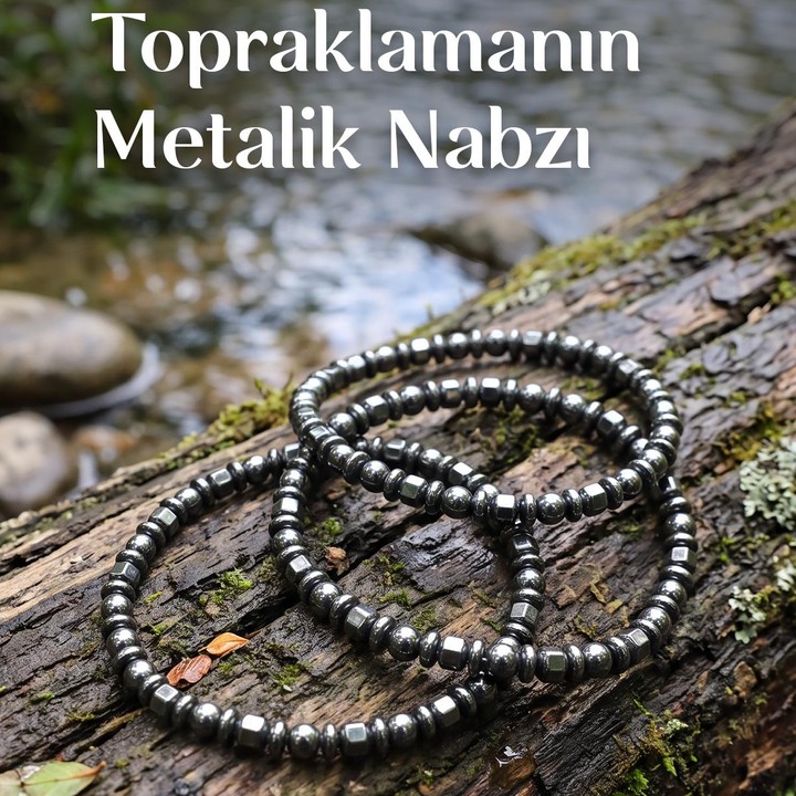 Hematit Taşı Lastikli Bileklik – 4 mm