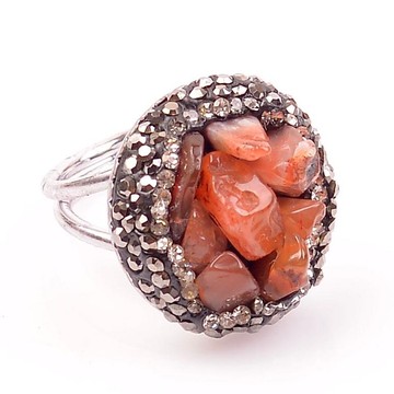 Akik Taşı Ayarlamalı Yüzük - 2