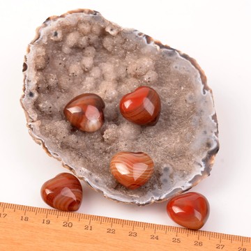 Akik Taşı Kalp Kütle - Küçük Boy - 2