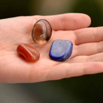 Akik Taşı - Lapis Lazuli Taşı - Dumanlı Kuvars Taşı Kütle - 2