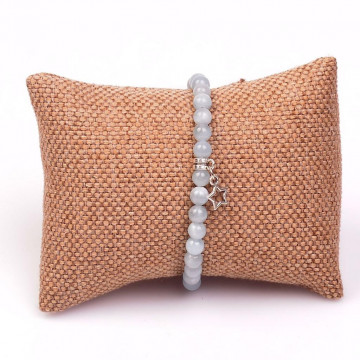 Akuamarin Taşı Bileklik ( 6 mm ) - 2