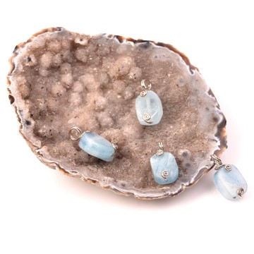 Akuamarin Taşı Kolye - 2