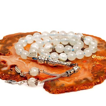 Akuamarin Taşı Tesbih ( 8 mm ) - 2