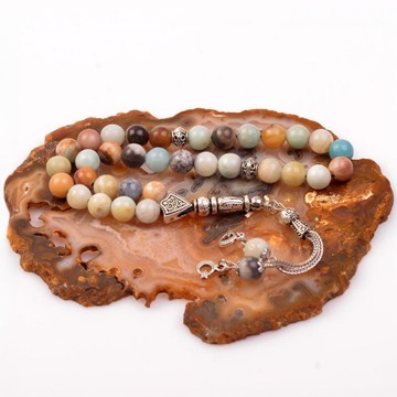 Amalonite Stone Tesbih (8 mm) - 1