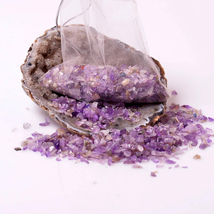 Ametist Kırık Taş Kese - 40 gr - 2
