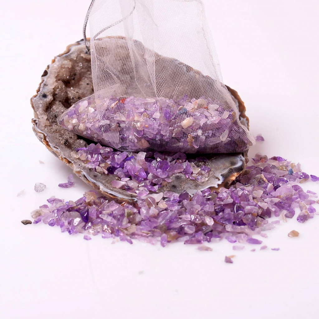 Ametist Kırık Taş Kese - 40 gr