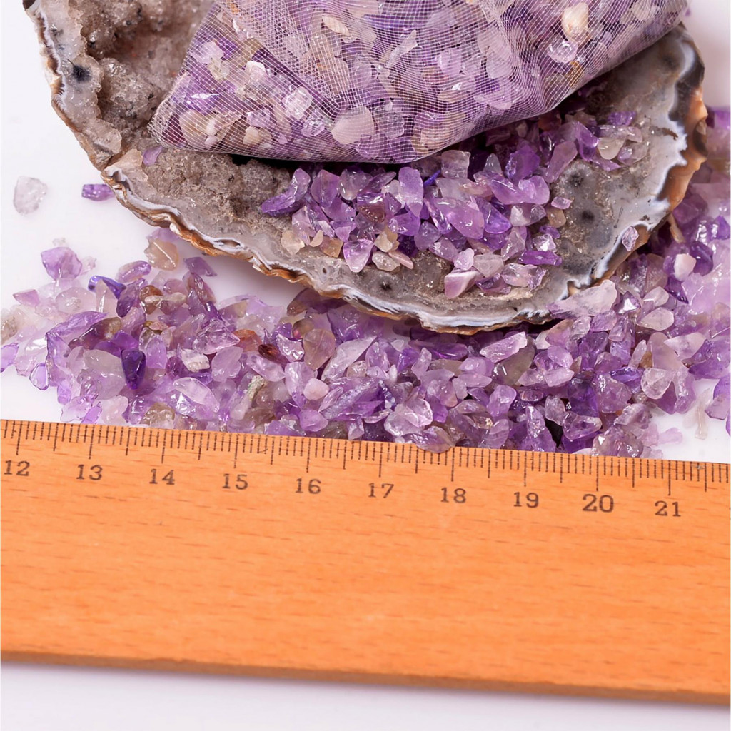 Ametist Kırık Taş Kese - 40 gr