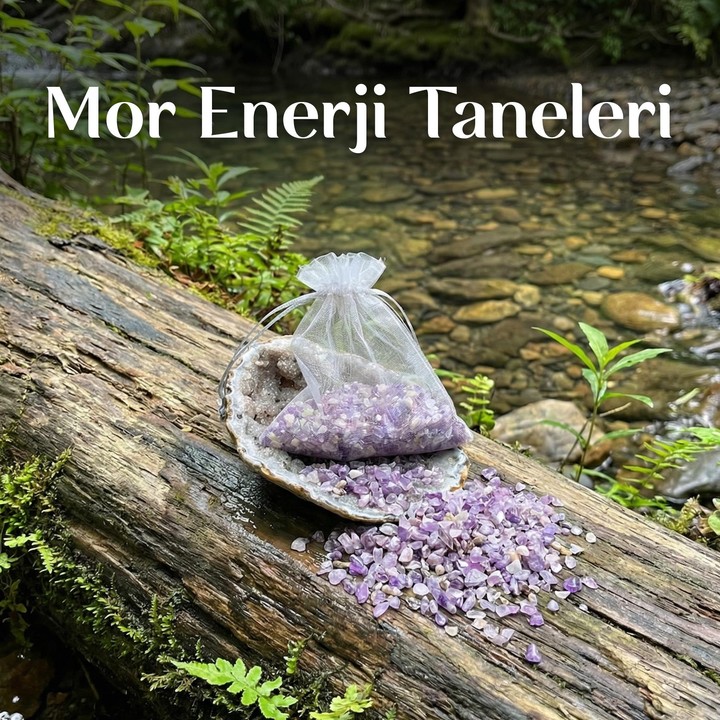 Ametist Kırık Taş Kese - 40 gr