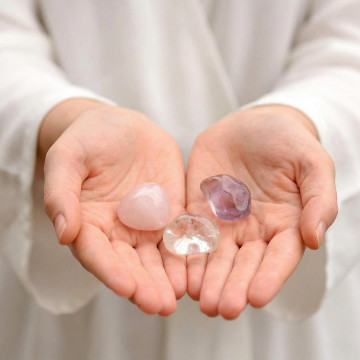 Ametist - Pembe Kuvars - Kristal Kuvars Taşı Kütle - 2