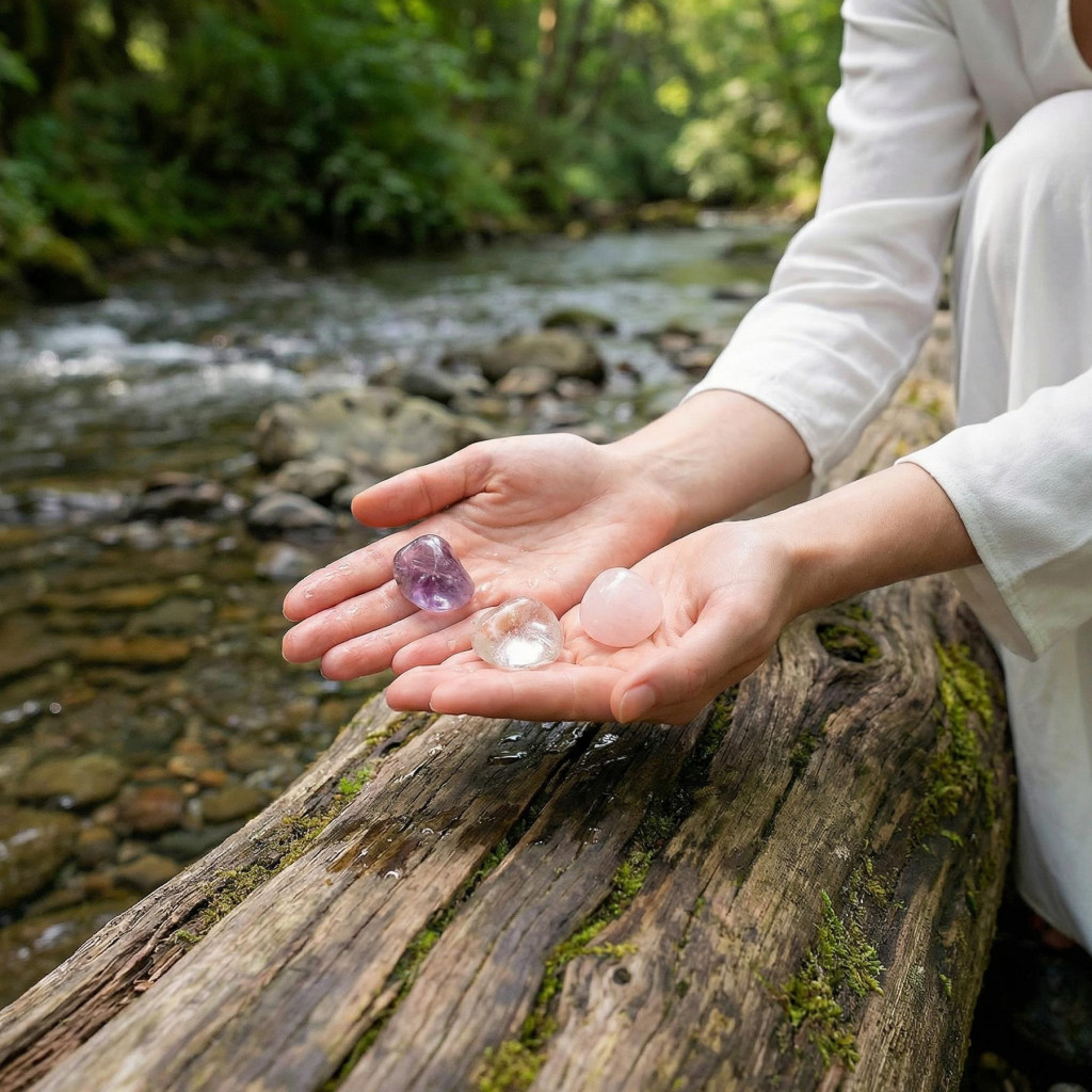Ametist - Pembe Kuvars - Kristal Kuvars Taşı Kütle