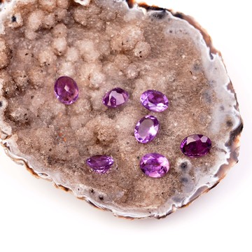 Ametist Taşı Faset Kesim - Yüzük ve Kolye Taşı - 2