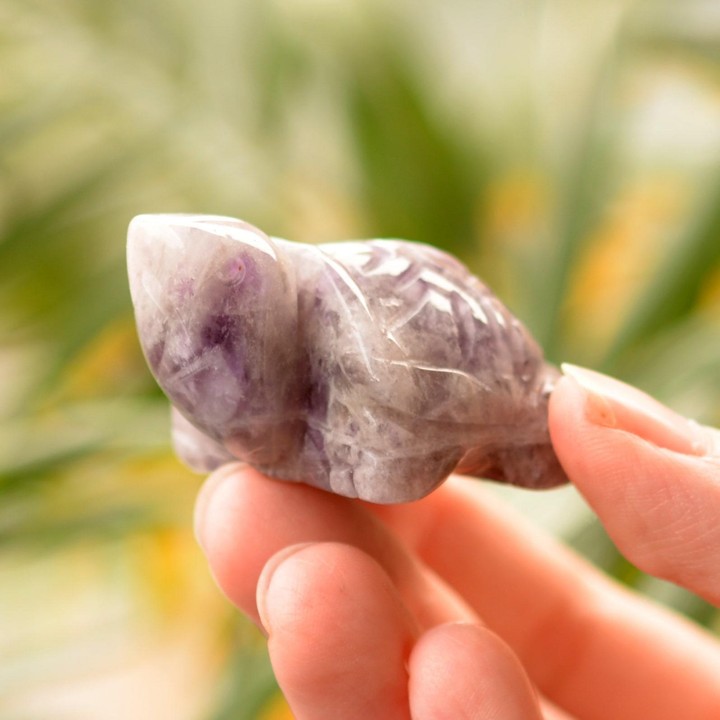 Ametist Taşı Kaplumbağa Figürü