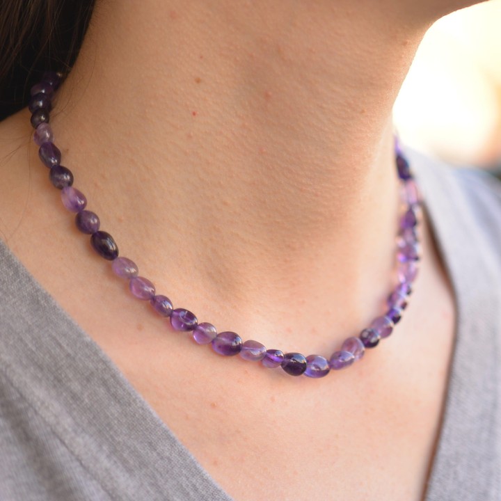 Ametist Taşı Kolye - Amorf Kesim - 2