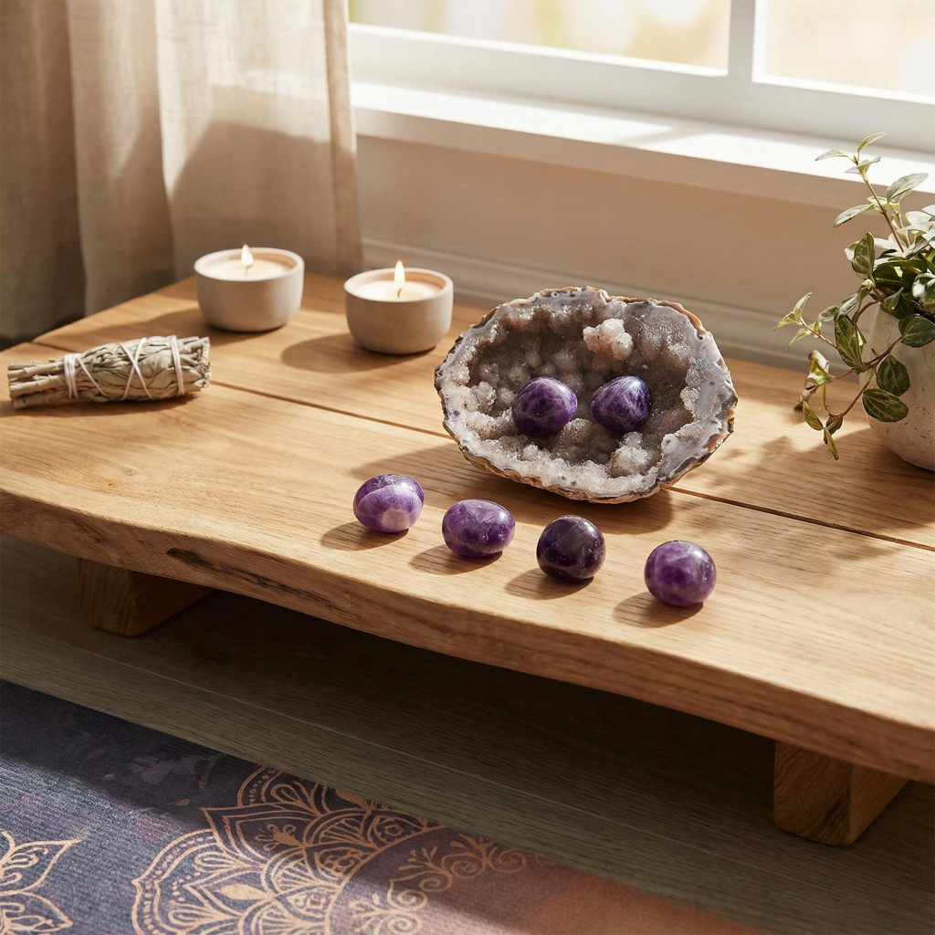 Ametist Taşı Kütle - Koyu Renk