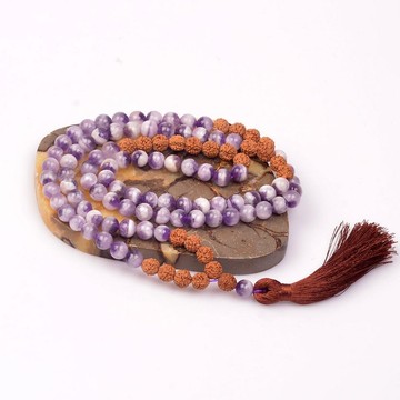 Amethyst Stone Mala Tesbih (108 Habbeli) -8 mm ... - 2