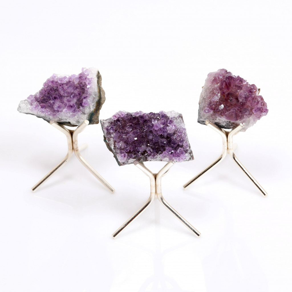 Ametist Taşı Metal Standlı Kütle - Ham Ametist Taşı Parça Ametist Taşı Metal Standlı Kütle - Ham Ametist Taşı Parça