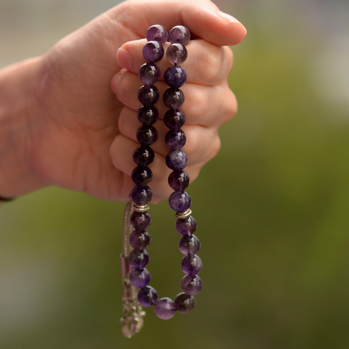 Ametist Taşı Tesbih (10 mm)